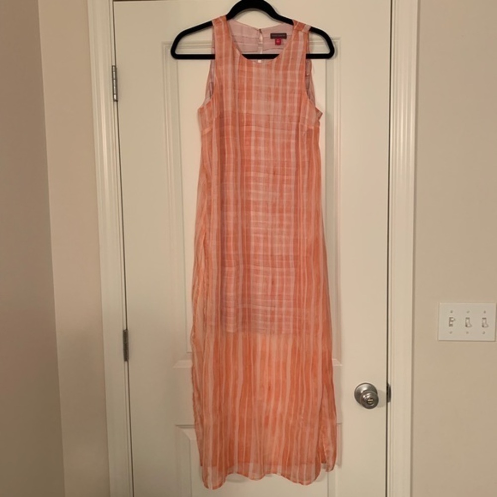 Vince Camuto sheath side slit maxi dress